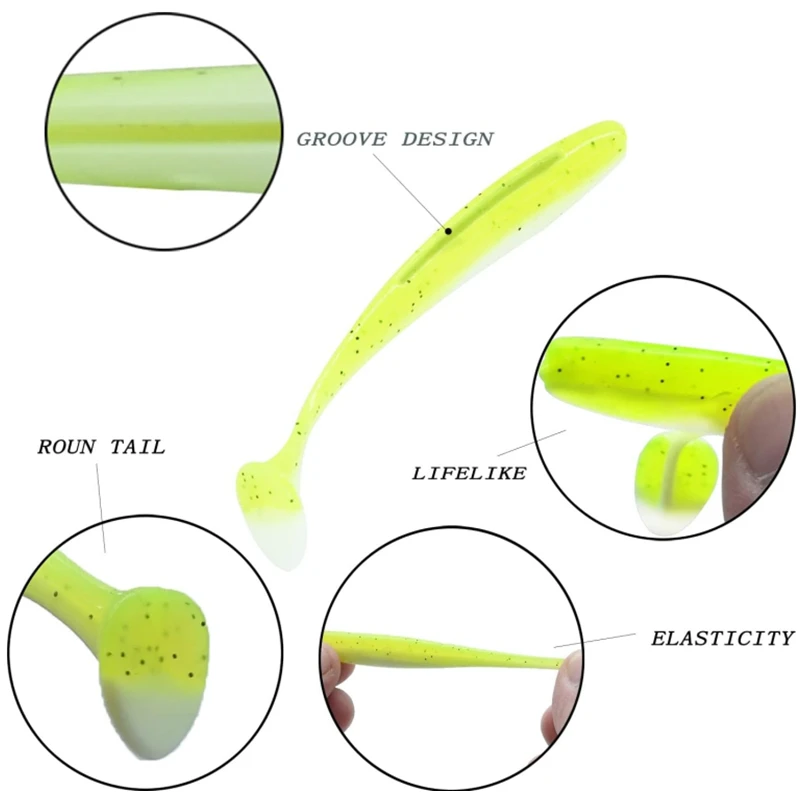 100-10PCS Soft Lure 3D Jig Head Hook Artificial Bait Swimbait DIY Carp Baits Wobblers Fish Fly Tying Ocean Lake Fishing Tackle