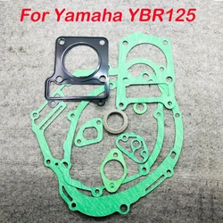 Motorcycle YBR125 Motor Head Cylinder Engine Gasket Complete oil Seal Set For Yamaha YBR125 YBR 125 2005 - 2012 Motorbike Parts