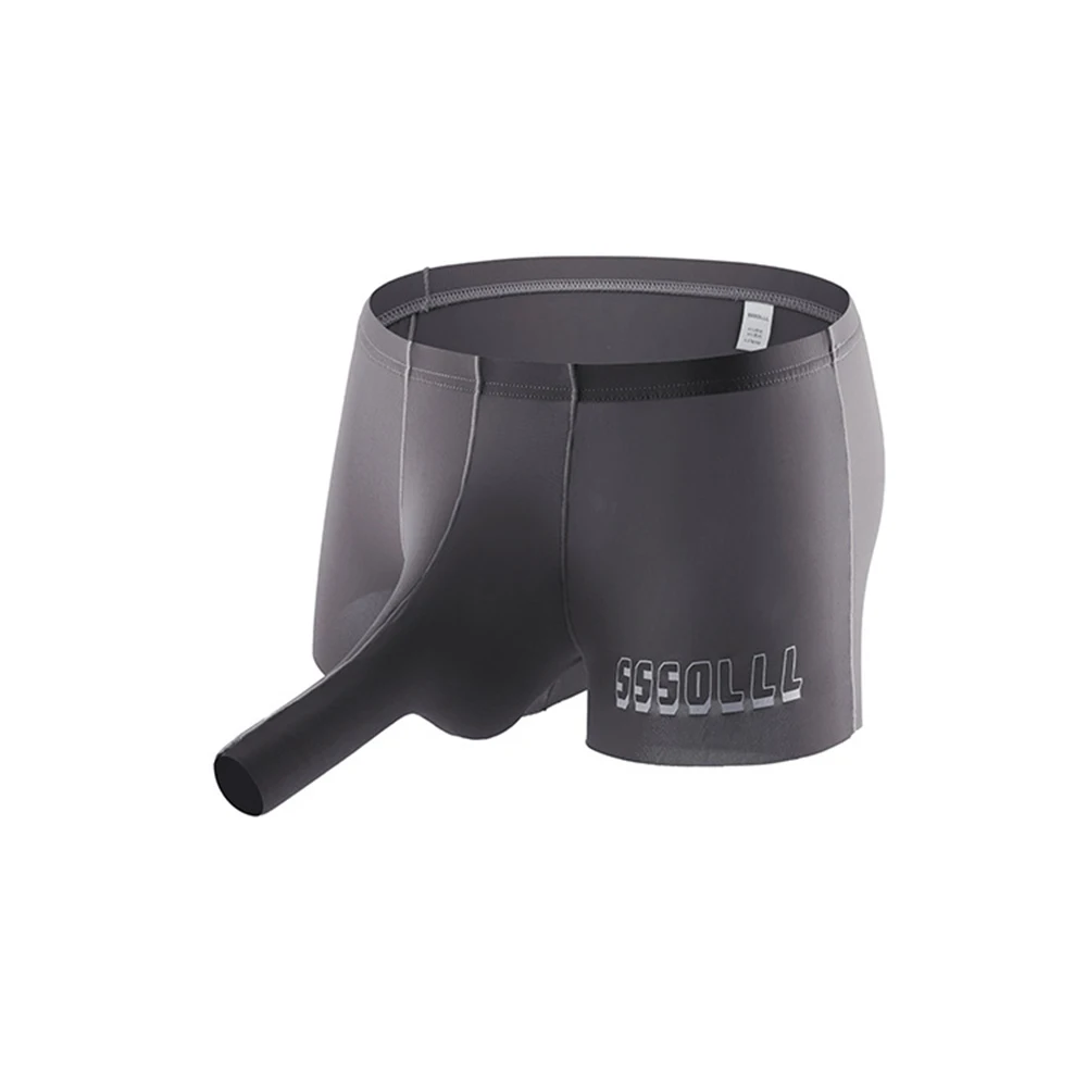 

Шорты-боксеры, мужские трусы, шорты, новое летнее нижнее белье, дышащие трусы, классические базовые трусы, слонный нос, ледяной шелк