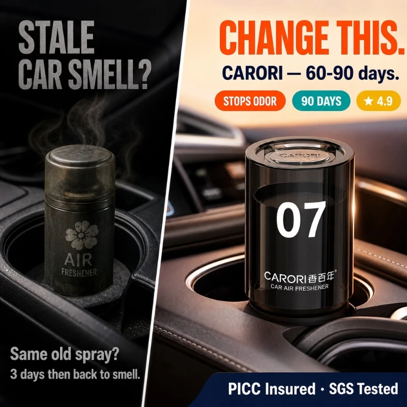 CARORI New‑style car air freshener, creative cup‑holder ornament, removes odors and releases fragrance for a long time
