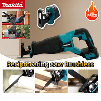 Makita Cordless Reciprocating Saw Brushless Portable Power Tools With 4pcs Saw Blades For 18V Battery Power Tools