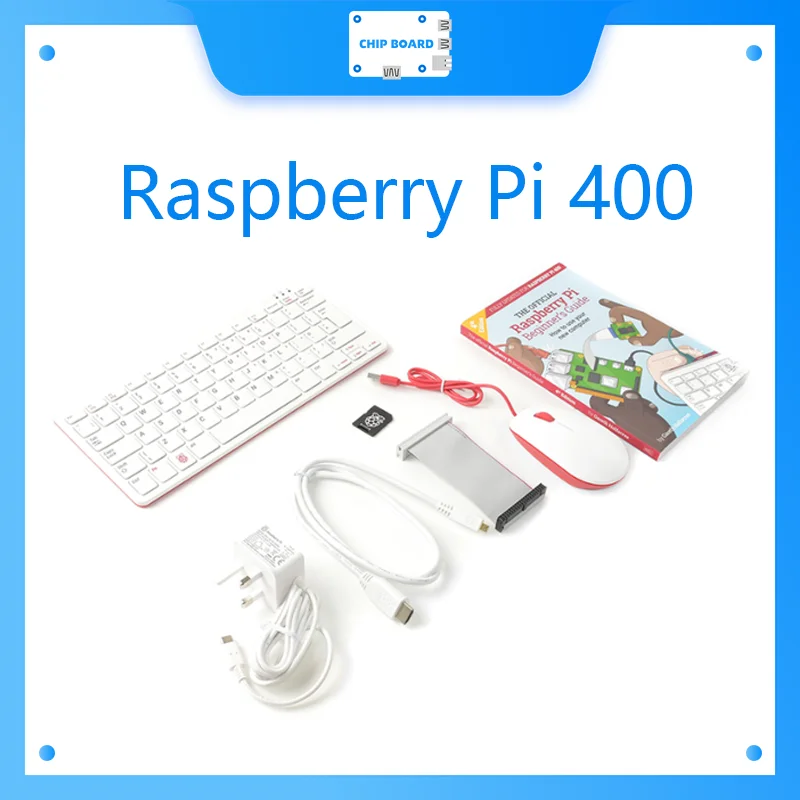 Raspberry Pi 400, um computador poderoso e fácil de usar construído em um teclado, 4 GB LPDDR4-3200, USB, portas HDMI cabeçalho GPIO,