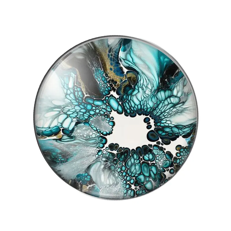 GICLEE FINE ART PRINT OF ORIGINAL FLUID ACRYLIC PAINTING 12mm/20mm/25mm Round photo glass cabochon demo flat back Making finding