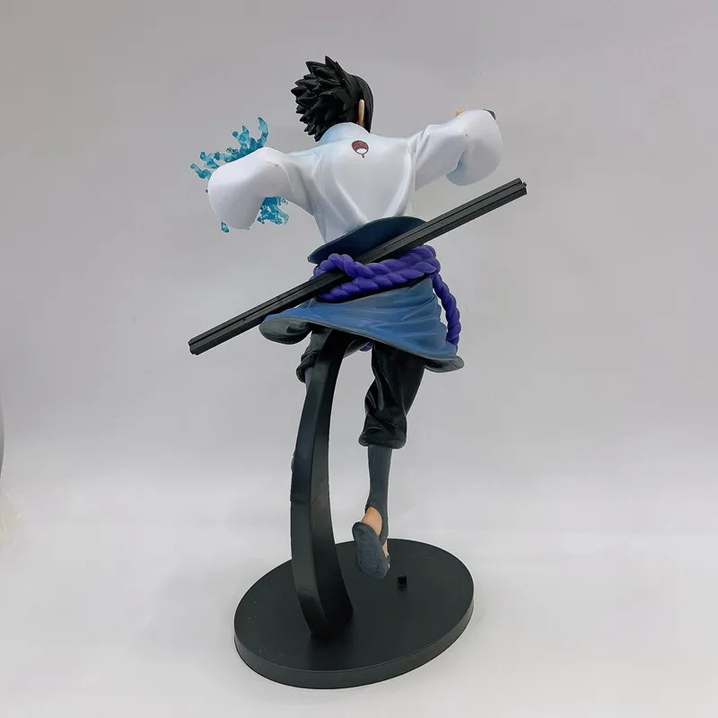 Bandai Japan Naruto Anime Figuur Vibratie Sterren Uchiha Sasuke Chidori Standbeeld Actie Figuur Collectie Model Ornamenten Speelgoed Cadeau