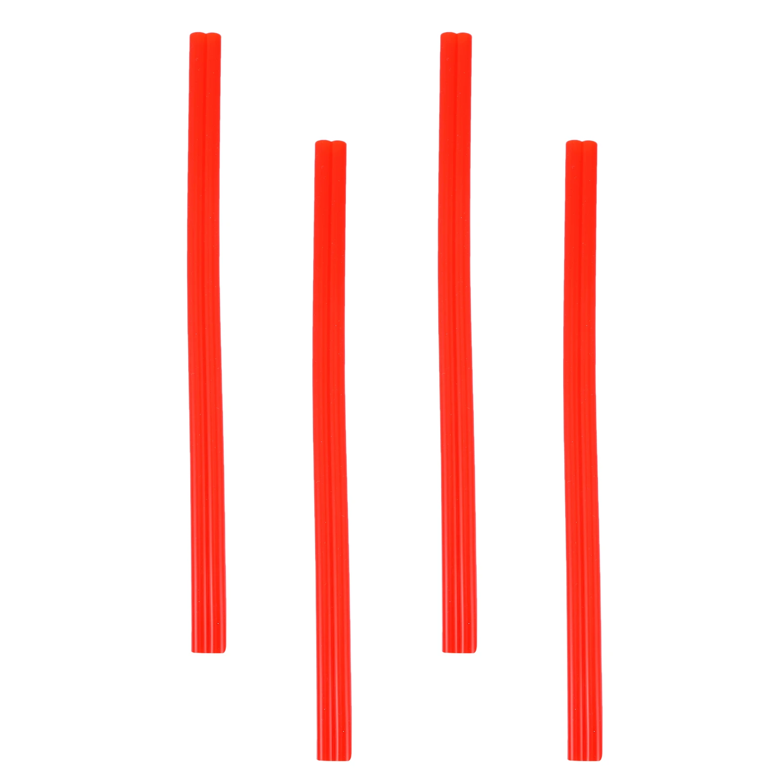 

4 Pcs Heart Shaped Silicone Straws Reusable Love Drinking Straw for Cold Hot Beverages 25cm Red Thick Holes Kids Friendly
