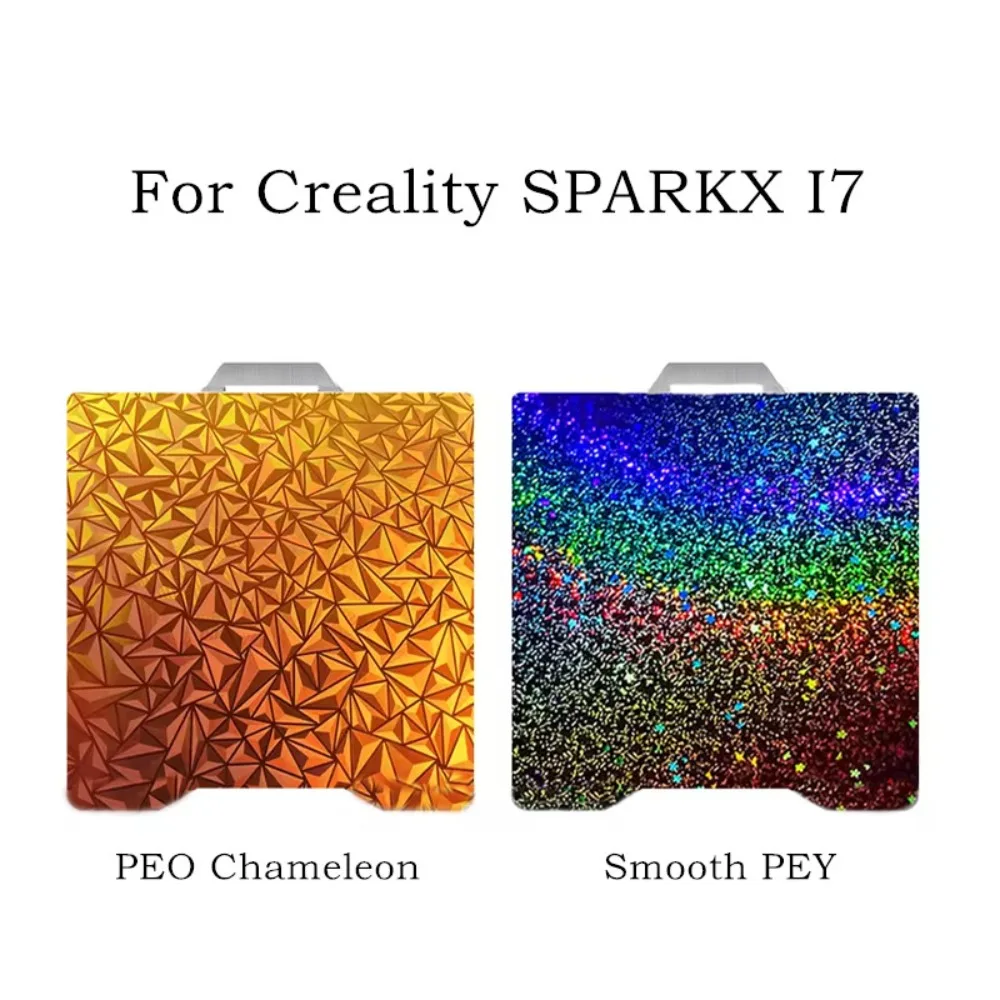 SPARKX I7 Build Plate Smooth PEY PEO Chameleon Sheet For Creality SPARKX I7 267x301mm PEI Flexible Spring Steel Magnetic Bed