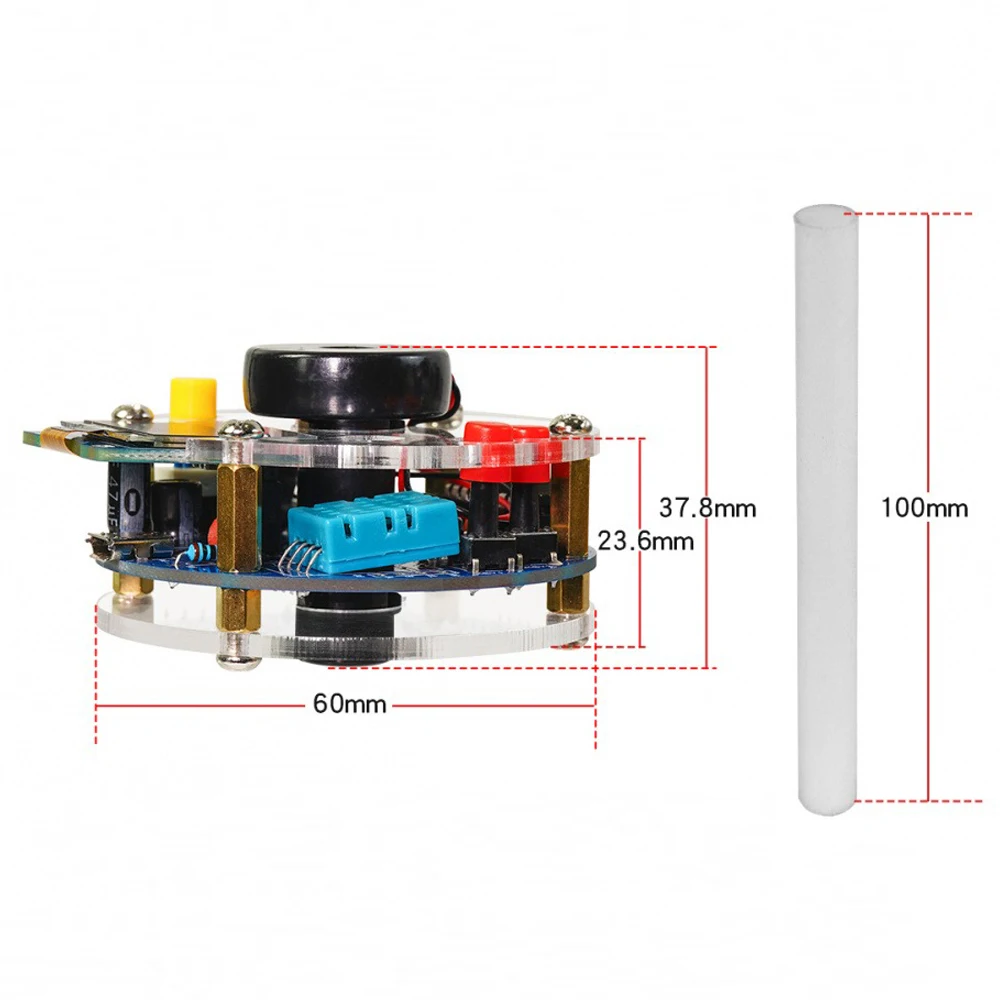 

OLED Display USB Humidifier Mist Electronic Diy Kit Temperature And Humidity Spray Circuit Board Manufacturing Welding Practice