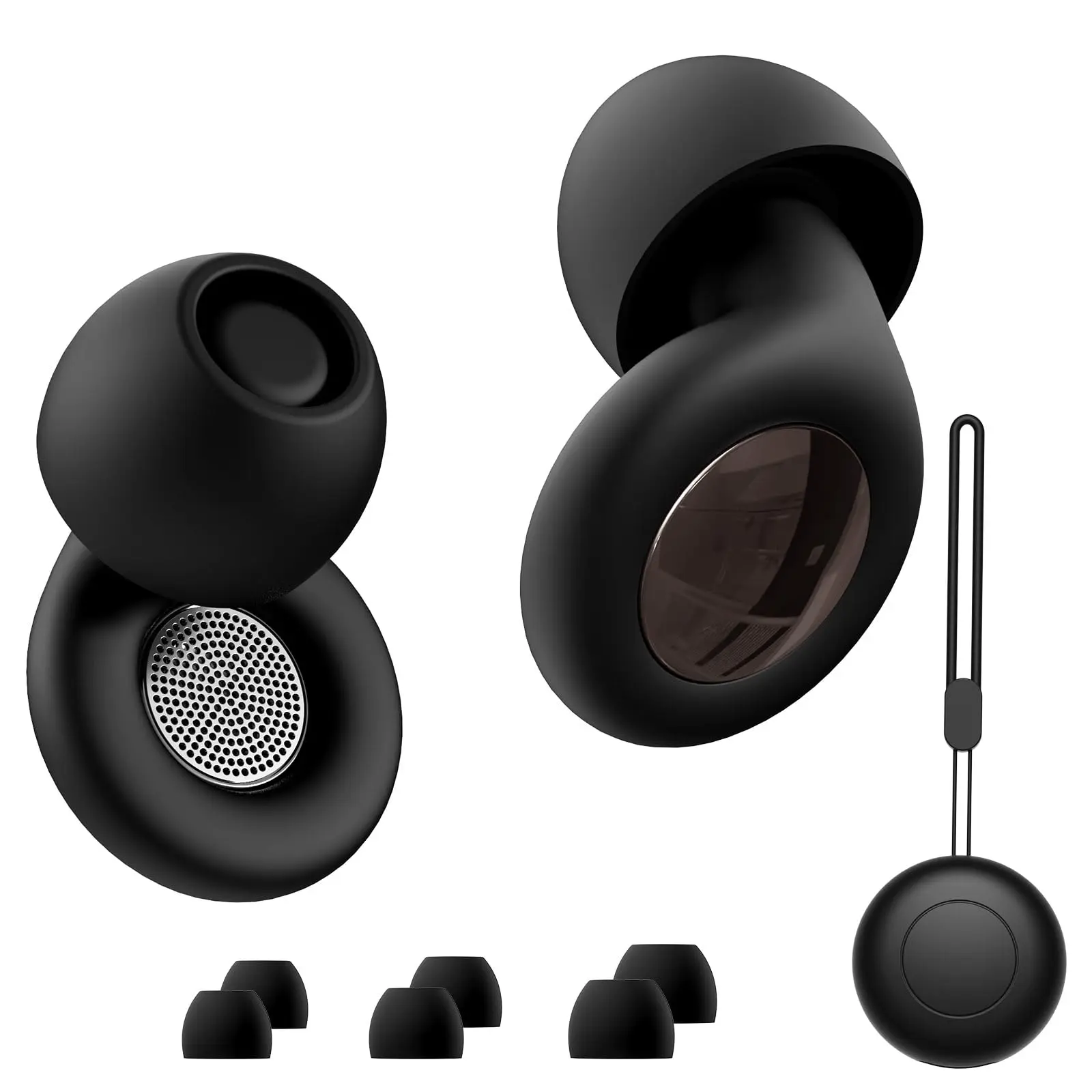 

Silicone Ear Plugs for Sleeping Reusable Noise Cancelling Earplugs 25dB Hearing Protection for Sleep Focus Concerts Work Study