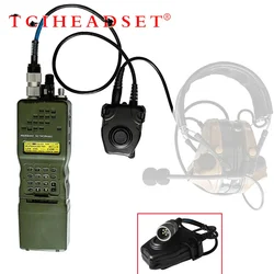 Tactical PTT 6-pin U94 PTT AN/PRC 152 152A Walkie-Talkie DIY Connector U-283/U 6-Pin Plug To Ken Socket AdapterHarris Dummy