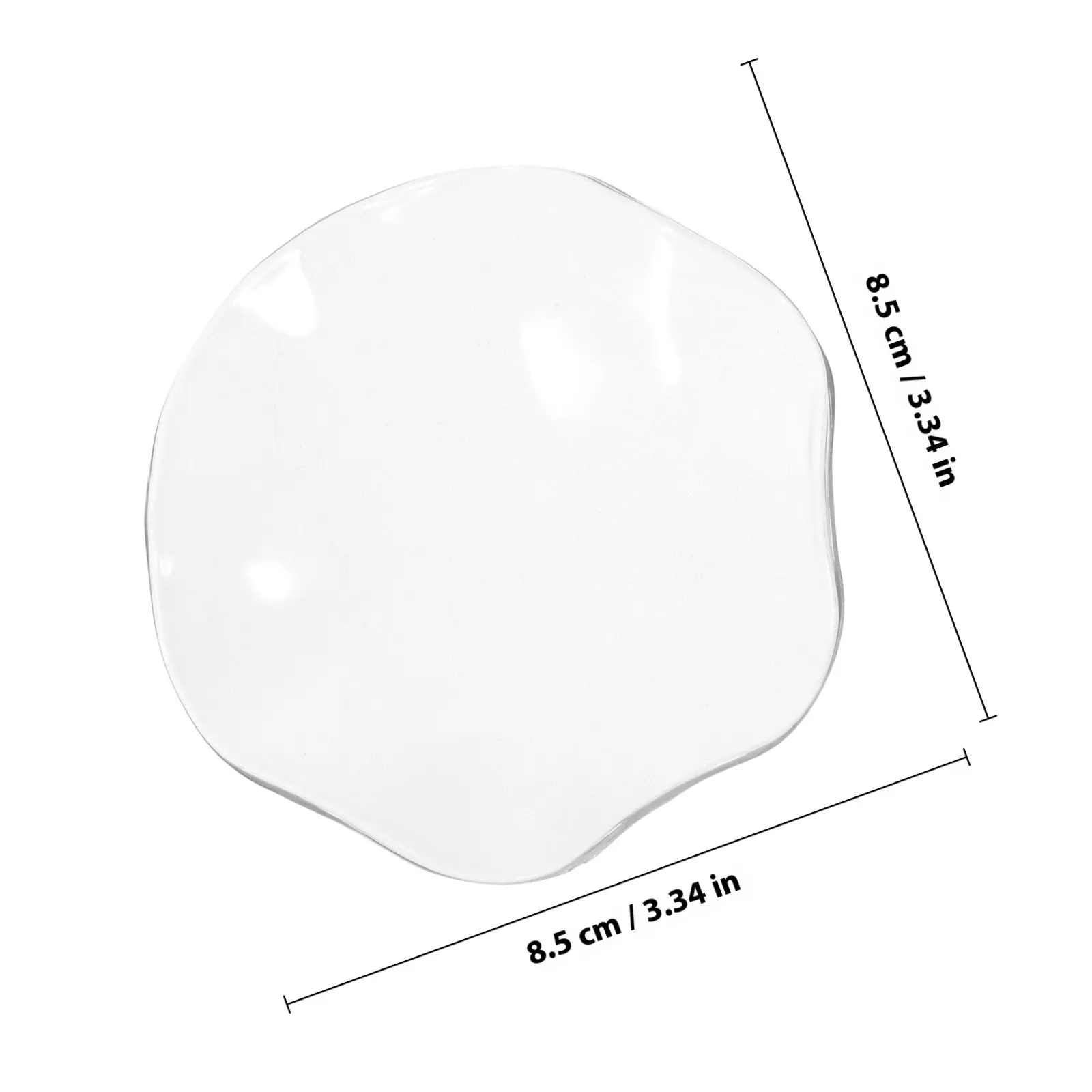 2Pcs Exquisite Glass Essential Oil Plate Elegant Aroma Storage Dish for Home Beauty Salon Stylish Decorative Aromatherapy Bowl