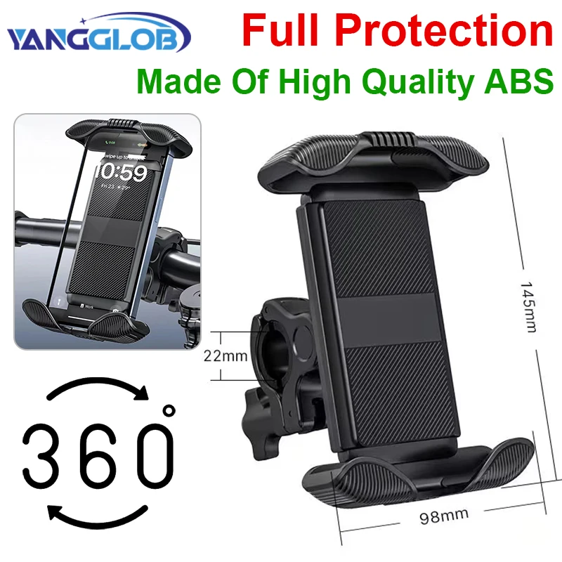 

Держатель для телефона на велосипеде, зеркало заднего вида для мотоцикла, крепление для телефона, подставка для руля велосипеда, скутера, зажим для iPhone Xiaomi Samsung