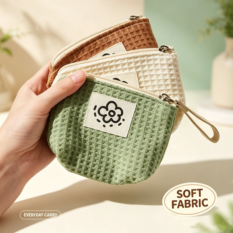 Money Clips Luxury Wallet Women Small Matcha Green Makeup Bag Portable Coin Purses Lipstick Storage Bag Chain Key Case Money Bag