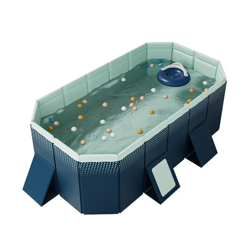 

2.1m/2.6m/3m Inflatable-free Pools Made of Reinforced 5-layer Mesh Material, Perfect for Family Leisure Water Activities