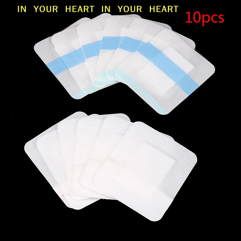 【X】10Pcs Waterproof Transparent Tape PU film  Adhesive Plaster Breathable