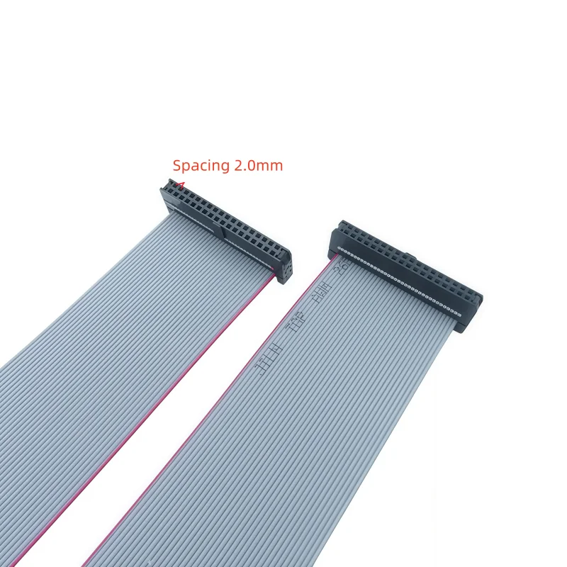 2.0MM Pitch FC-36PIN 2*18P 10/20/30/40/50/60CM/1M JTAG ISP DOWNLOAD CABLE Gray Flat Ribbon Data Cable FOR DC3 IDC BOX HEADER