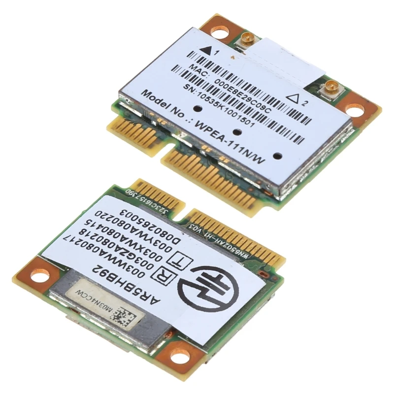 Atheros AR9280 2.4ghz 5ghz WiFi Ağ Kartı Standart Boyut WLAN Minipci-express AR5BHB92 Linux için Hackintosh için Win10 kablosuz