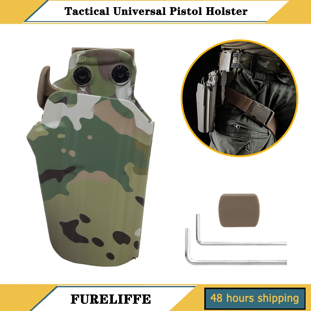 

Универсальная регулируемая кобура для пистолета с зажимом для CZ 97,75 P-01 9 мм, SP01/JERICHO 941 PSL, FS/STEYR C9A1.C40A1, S9A1.S40A1/SARILMAZ