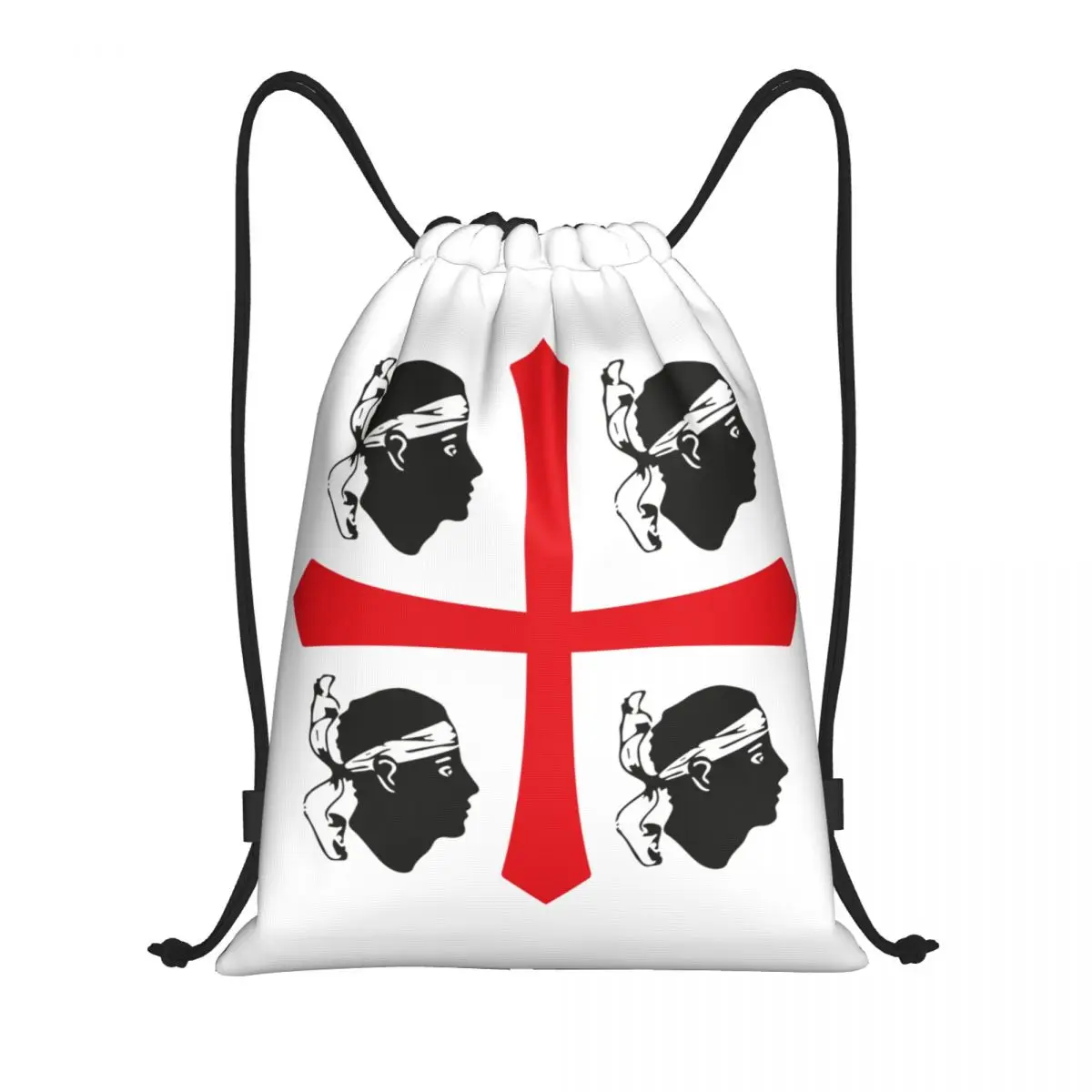 

Custom Sardegna Flag Italy Italia Drawstring Bags Men Women Lightweight Italian Pride Sports Gym Storage Backpack