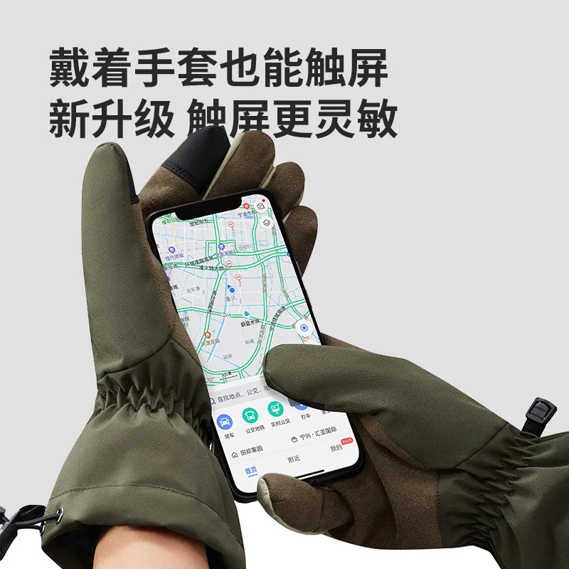 Naturehike-Non-Slip Touch Screen Gloves, Waterproof, Windproof, Warm, Cycling, Outdoor, Mountaineering, Skiing,  Autumn and Wint