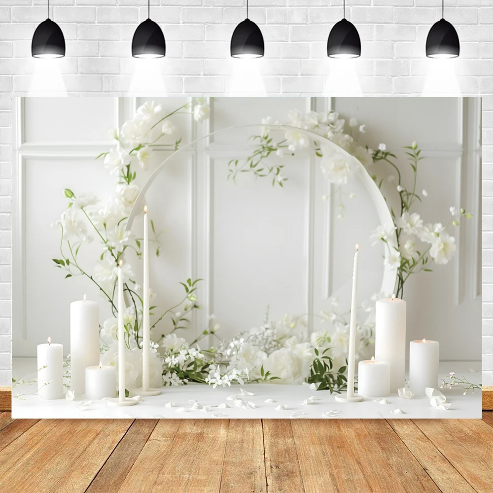 Flowers Wall Wedding Stage Backdrops Photography Bride Portrait Photographic Birthday Party Decor Background Photo Studio Prop