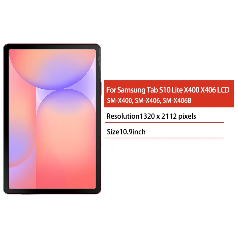 Wyświetlacz LCD z ekranem dotykowym (digitizer) 10,9 cala do Samsung Tab S10 Lite X400 X406, zamiennik LCD SM-X400 SM-X406B — zdjęcie produktu 2
