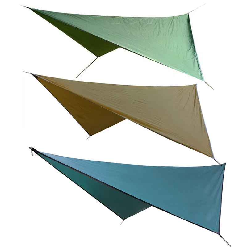 Waterproof Tarp Tent Shade Lightweight Portable Waterproof Outdoor Camping Hammock Rain Fly UV Garden Awning Canopy