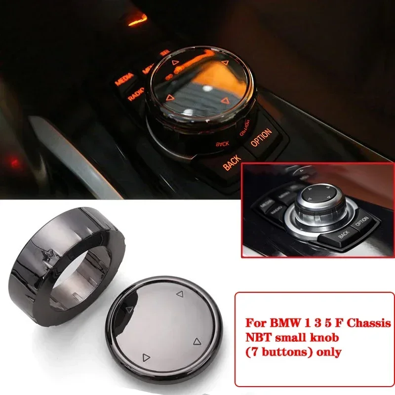 Car Multimedia Button Cover Trim Knob Sticker for BMW 1/3/5/7 Series F10 F18 F07 F20 F21 F30 F35 F01 F02 F25 For NBT Controller