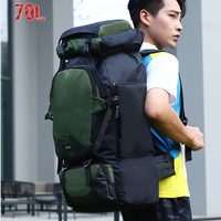 For Camping High Capacity Hiking Backpack Women Outdoor Travel Backpack Men Tactics Sports 70L Mountaineering Fishing Waterproof