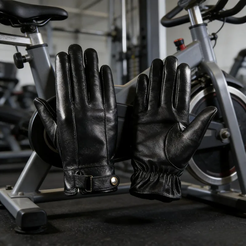 

Новые перчатки из искусственной кожи с сенсорным экраном, теплые, зимние, для вождения, езды на велосипеде, деловые, повседневные, унисекс, моющиеся, удобные