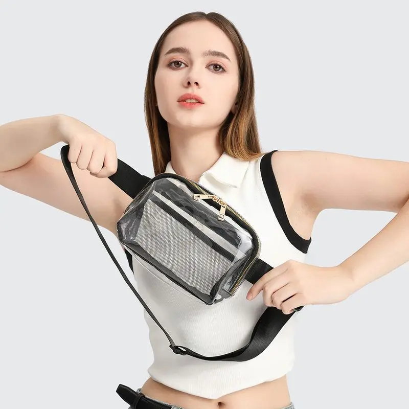 

Портативная прозрачная спортивная дорожная поясная сумка из ТПУ, водонепроницаемый уличный органайзер для хранения разных предметов