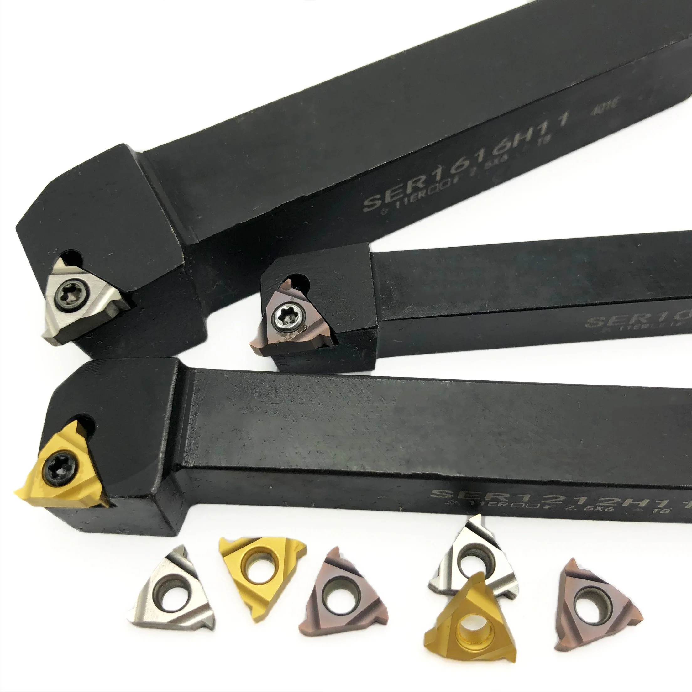 SEL1212 SER1616 SER1010เครื่องมือกลึงเกลียวภายนอก mesin bubut CNC เครื่องมือกลึงที่ยึดเครื่องมือสอดแถบน่าเบื่อเหมาะสำหรับ AG60 11ER