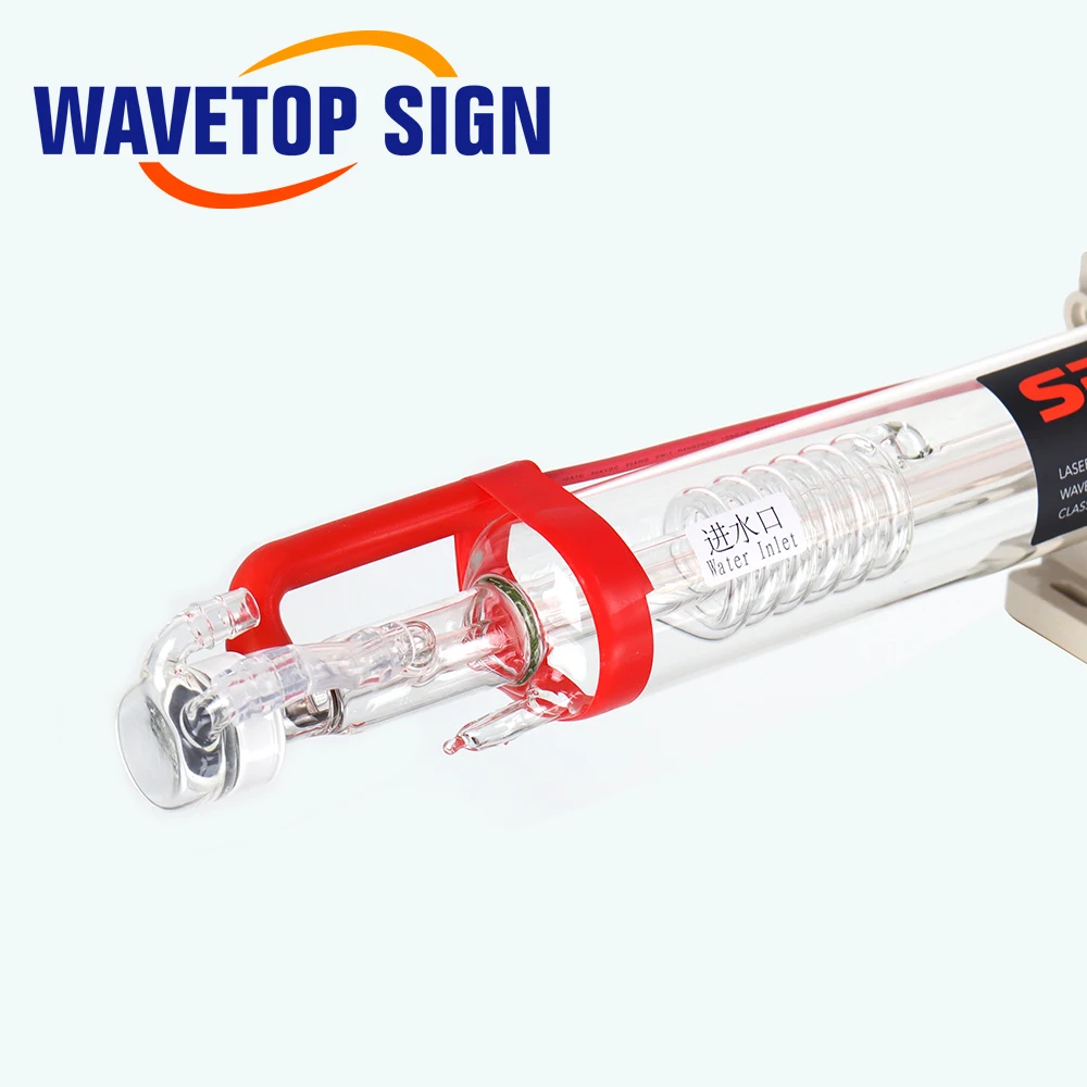 WaveTopSign Co2 Glass Laser Tube 1000mm 50W Glass Laser Lamp for CO2 Laser Engraving Cutting Machine Marking Equipment Parts