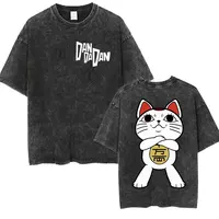 Camiseta gráfica de Anime japonés Dandadan Okarun Dan Da Dan para hombres y mujeres, camisetas lavadas Vintage Y2K, Camiseta de algodón de alta calidad a la moda