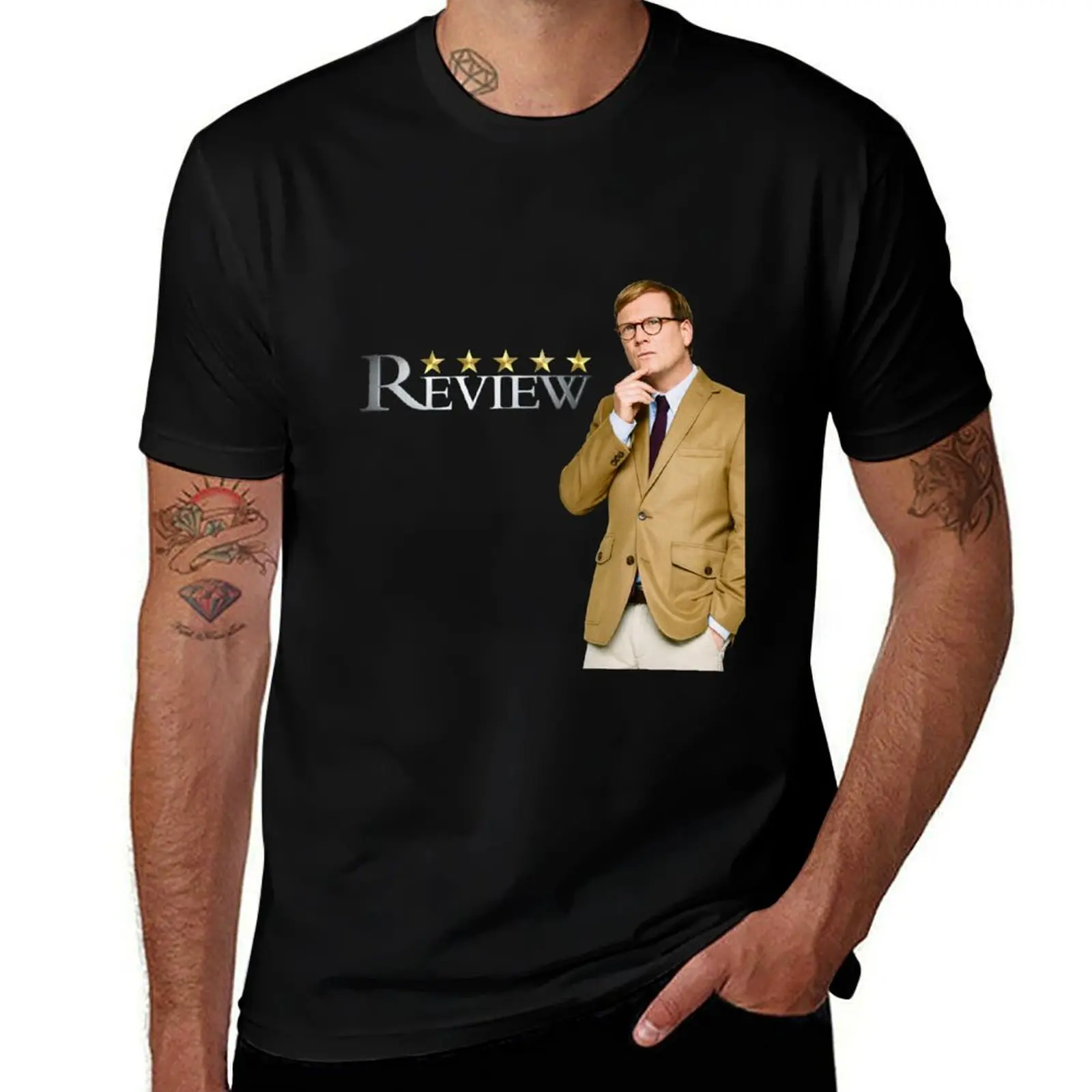 Review With Forrest MacNeil T-Shirt Plus Size Loose Short Sleeve Top