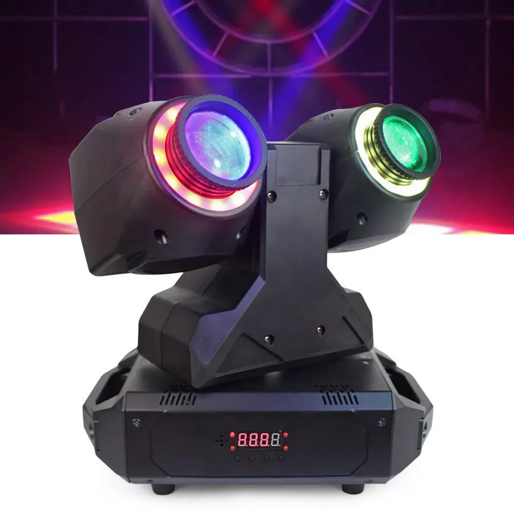 

Светодиодный сценический светильник с подвижной головкой DMX RGBW, точечный светильник для дискотеки DJ Party, управление DMX, 180 ° Вращение, для свадеб и клубов
