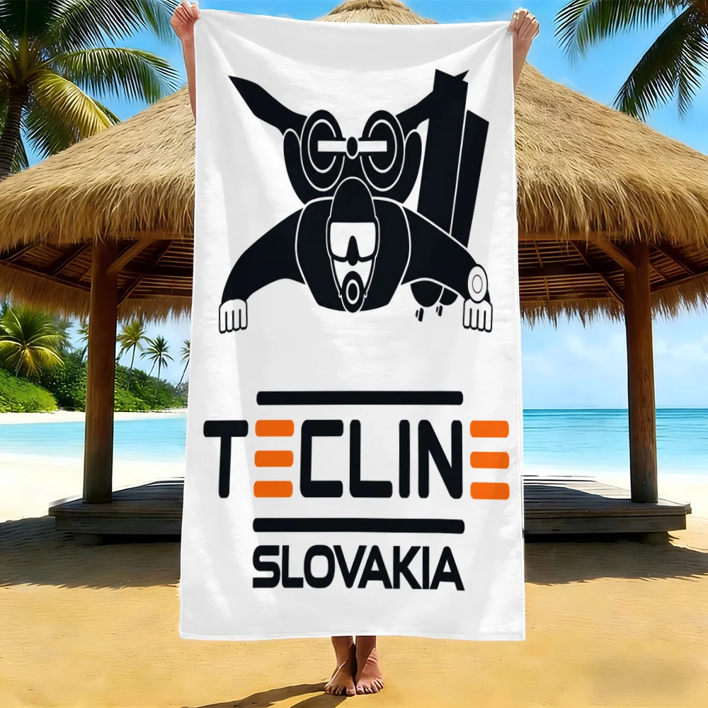 Oversize Beach Towel Blanket Microfiber Swim Towel Tropical Beach Vacation Gift Outdoor Summer Trip 80x160cm Tecline Design