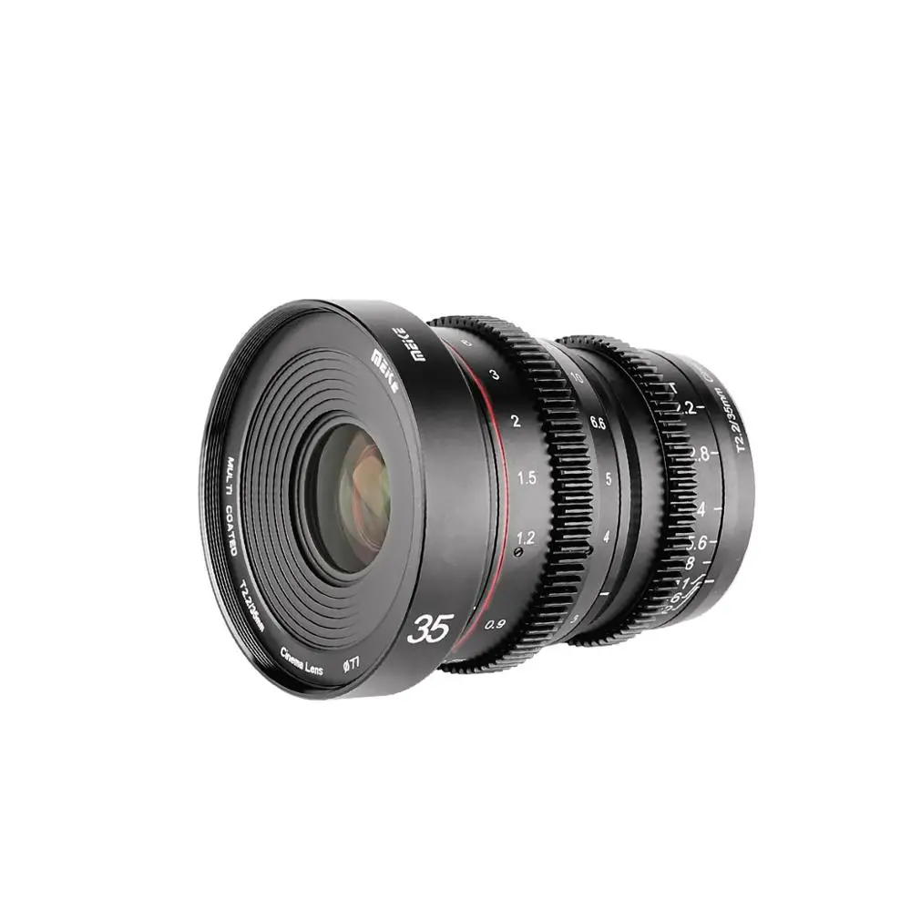 MEIKE MK 35MM T2.2 lente de cine de enfoque Manual APS-C M4/3 lente de cámara de montaje para OLYMPUS BMPCC 4K 6K GH5