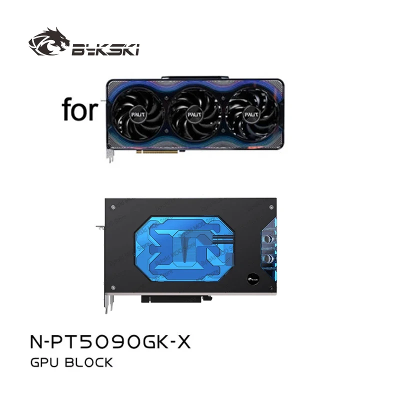 Bykski GPU Block for Palit RTX5090 GAMEROCK 32GB Graphics Card PC Water Cooling Copper Radiator RGB SYNC N-PT5090GK-X