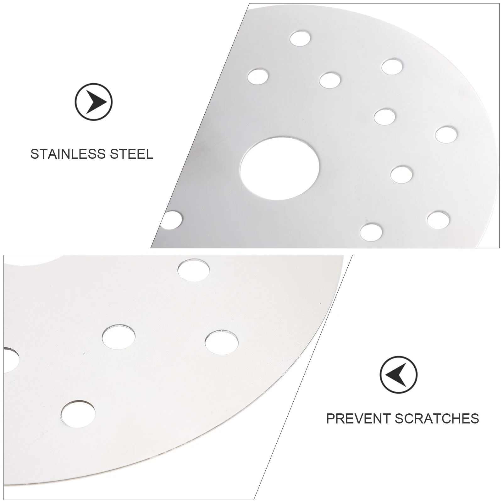 

Induction Cooktop Heat Diffuser Disc 13.7 16.5cm Stainless Steel Converter Plate for Even Cooking on Hob Saucepan Kitchenware