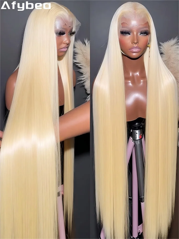 

Натуральные прямые парики из человеческих волос 613 HD Lace Frontal Wig 13X6, бразильские парики, оригинальные светлые парики с кружевной передней частью, 40 дюймов, плотность 250%