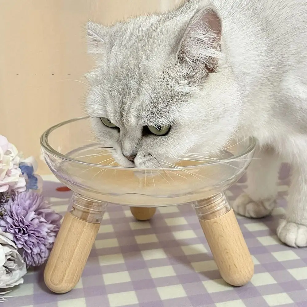

Protect Neck Elevated Cat Bowl Large Diameter Detachable Raised Pet Food Basin Non-slip Not Easy To Knock Over