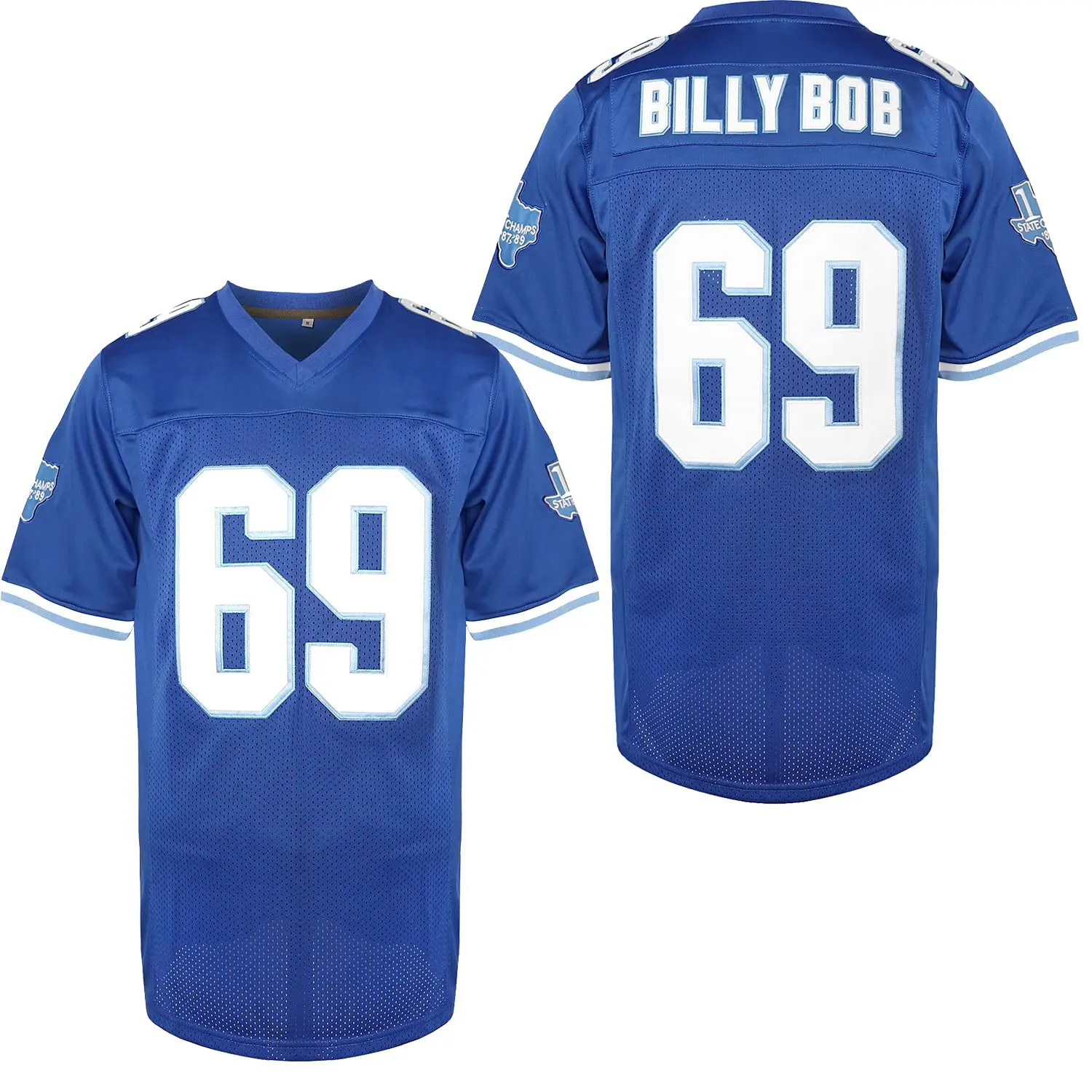 BILLY BOB #69 TWEEDER #82 Varsity Men Movie Football Jersey Stitched Blue S-3XL High Quality