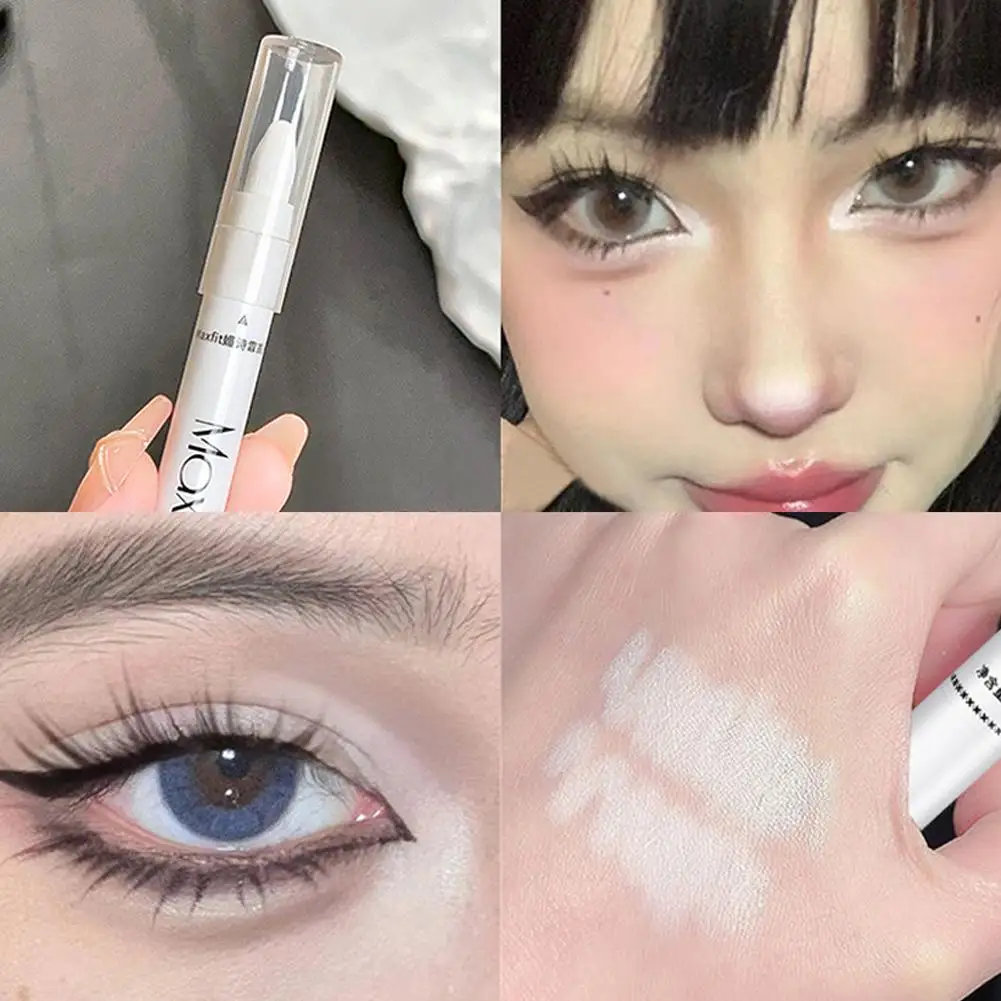 1pc Shimmering Highlight Stick, Glitter White Eyeshadow Pencil For Bright Eyes, Dazzling Effect Makeup Highlighter Pencil