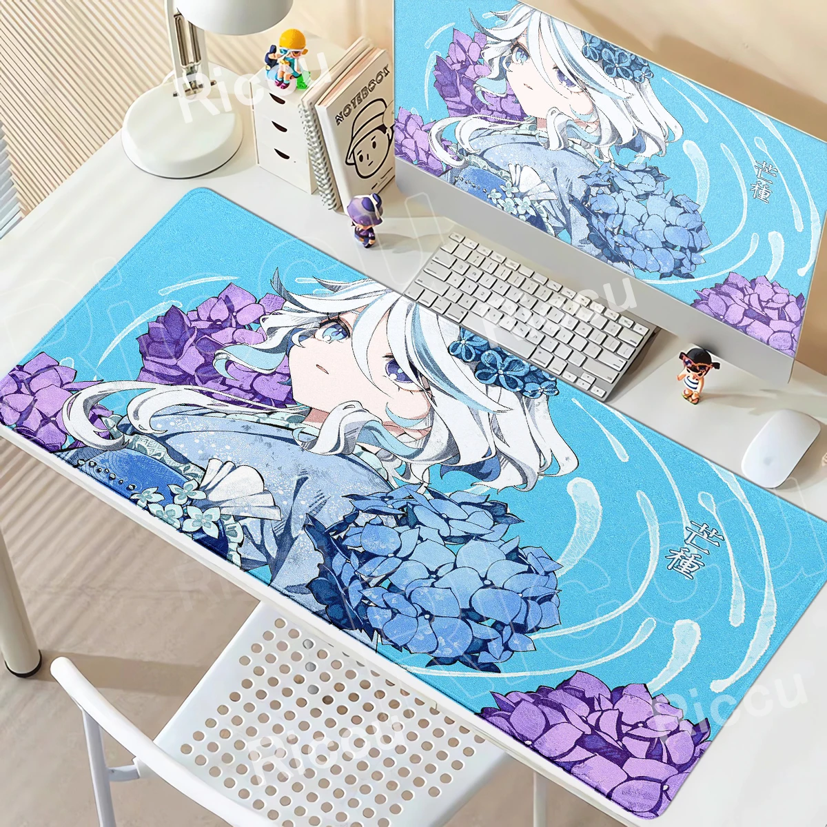 Game Large Mousepad Genshin Impact Mouse Pad Extra Kawaii Computer Keyboard Desk Mat XXL E-Sports Deskmat Gaming Accessories Pad