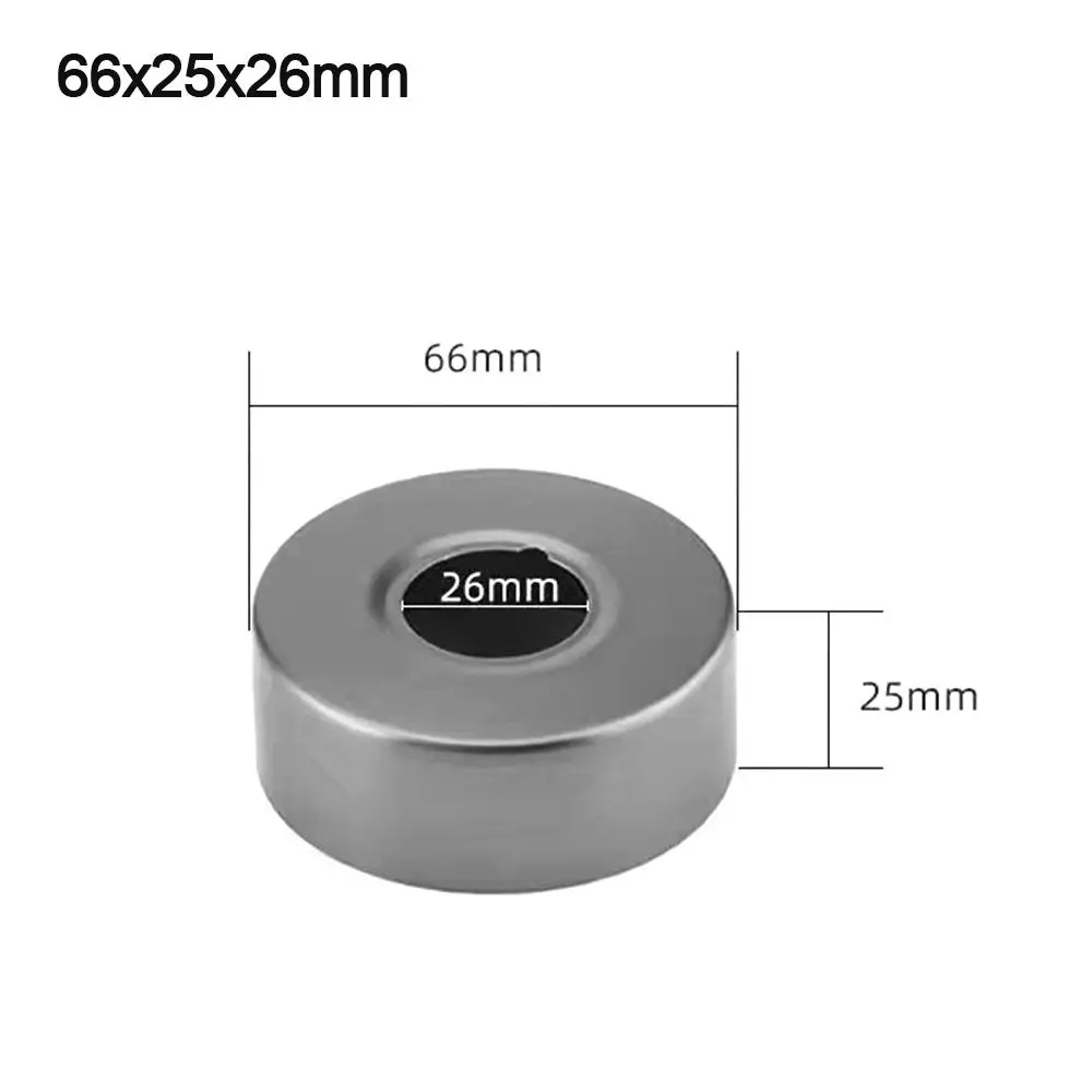 Penutup Keran Mandi Stainless Steel Berguna, Bulat Abu-abu, Konektor Pipa Air, Aksesoris Keran Dapur