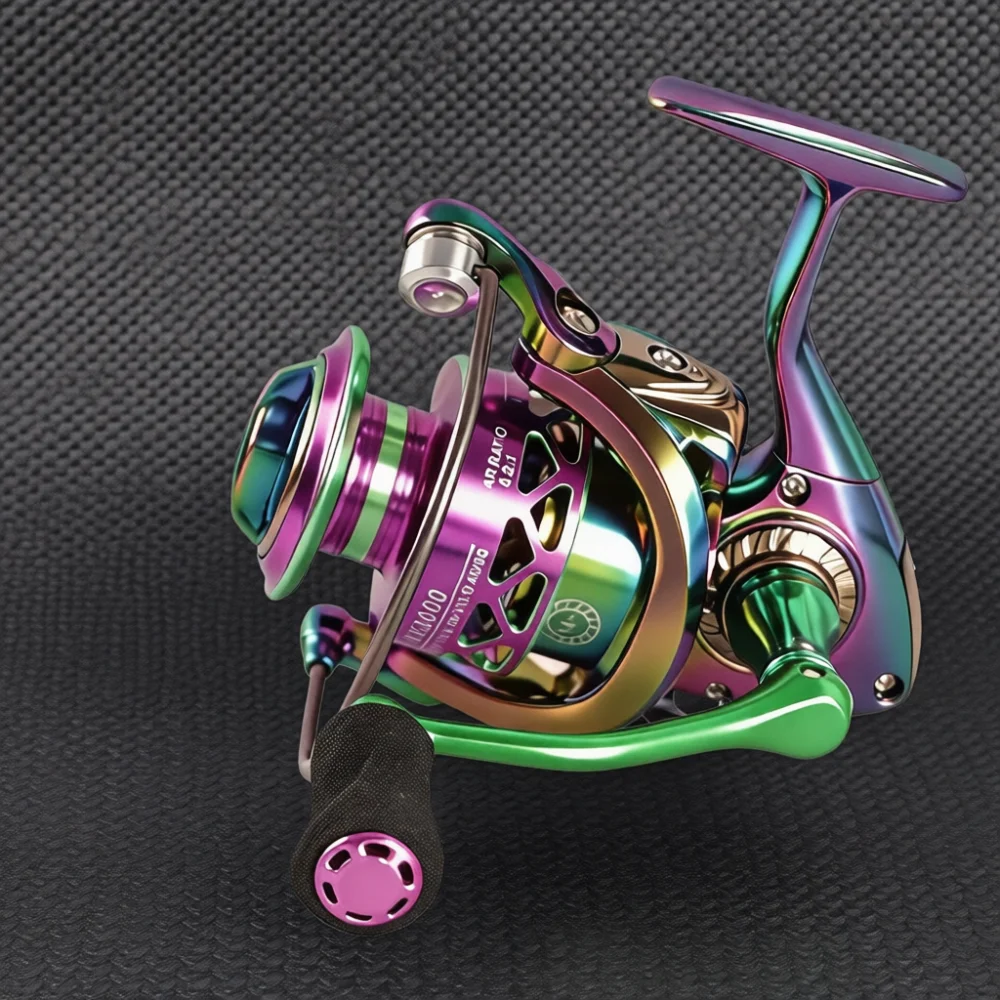 High Performance Metal Spinning Reel Colorful Fishing Gear Saltwater Surf Casting Wheel For Professional Anglers