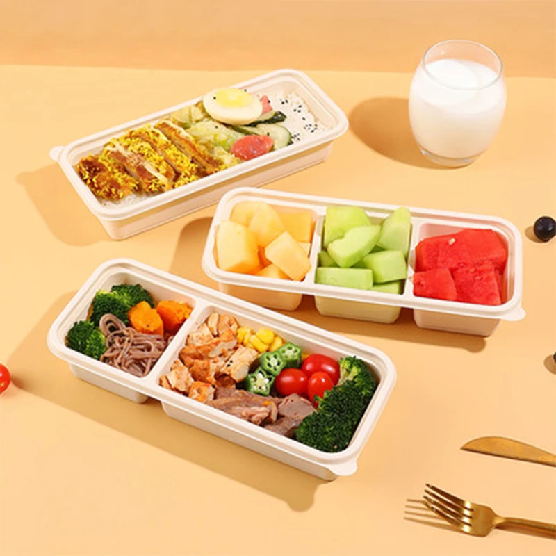 Transparent Packing Box Take-Out Tool Disposable Plastic Restaurant Suitable Tool Degradable Material Microwave Oven Available