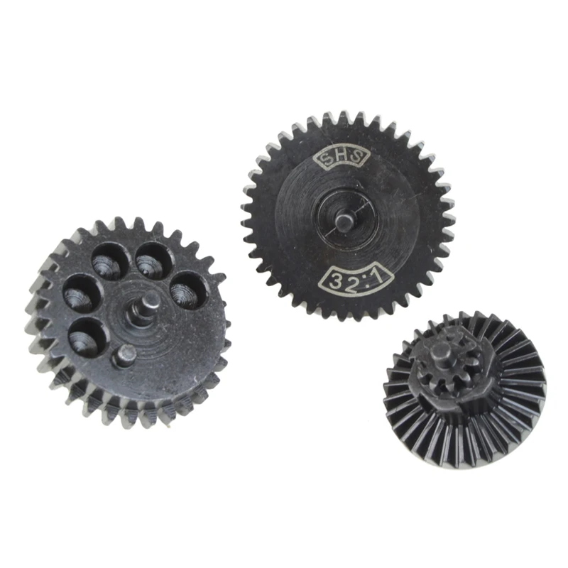 مجموعات تروس SHS ثنائية القطاع الأصلية للإصدار 2&3 12:1/13:1/16:1/18:1/32:1/100:200/100:300 علبة التروس لـ Airsoft M14 FB/JM Gen.8