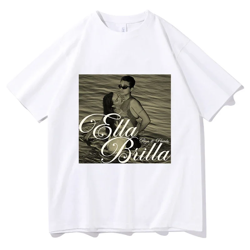 RIZA Humbe ella brilla T-Shirts Summer High Quality Tees 100% Cotton Comfortable Crew Neck Clothing Men and Women Short Sleeve