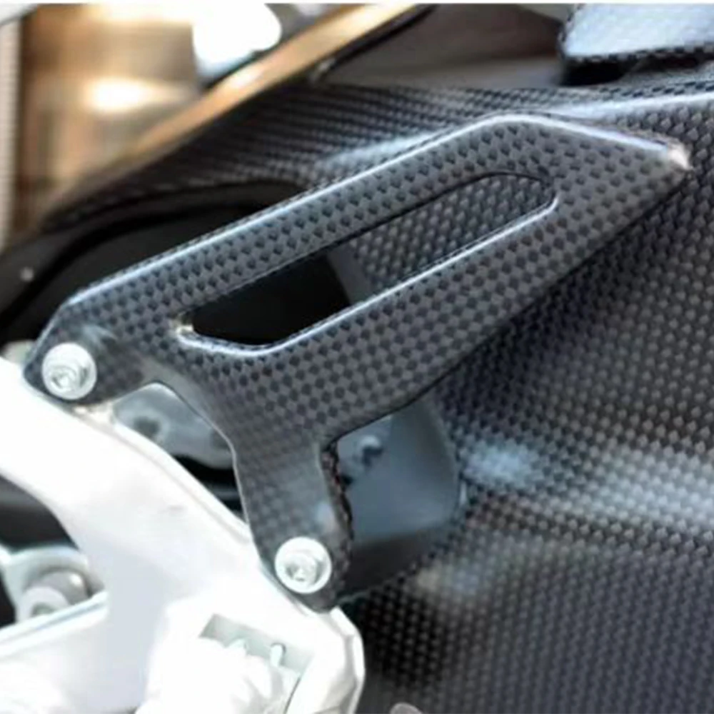 For Ducati Panigale V2/899/959/1199/1299 2014-2025 100% Carbon Fiber Motorcycle Accessories Heel Plates Guards Footrests
